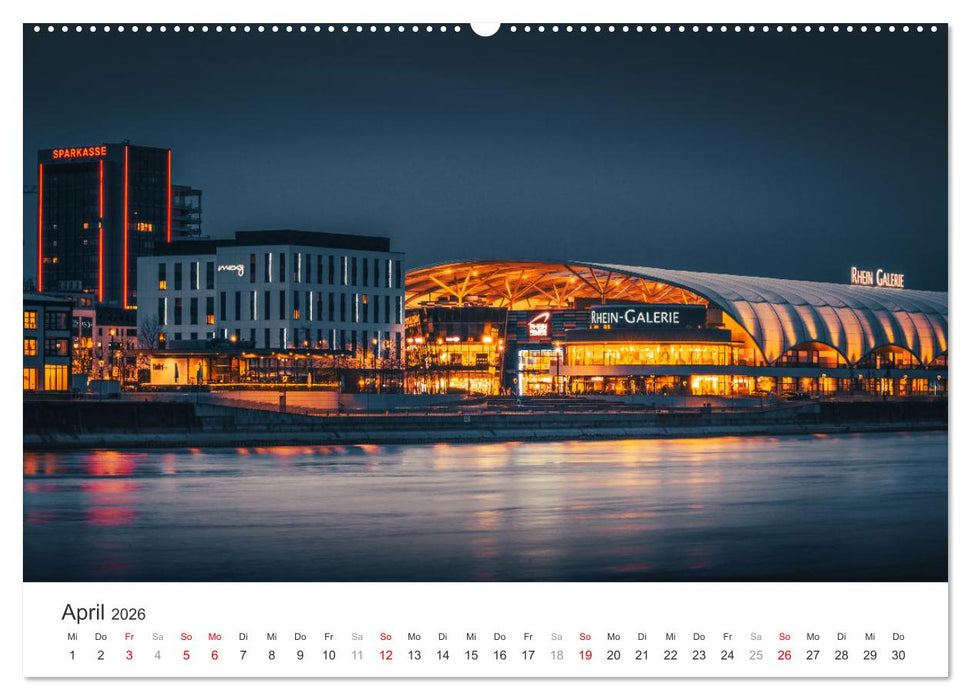 Dämmerung in der Metropolregion Rhein-Neckar (CALVENDO Wandkalender 2026)