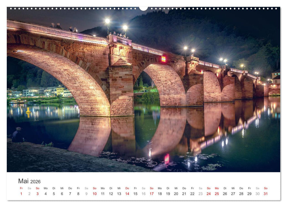 Dämmerung in der Metropolregion Rhein-Neckar (CALVENDO Premium Wandkalender 2026)