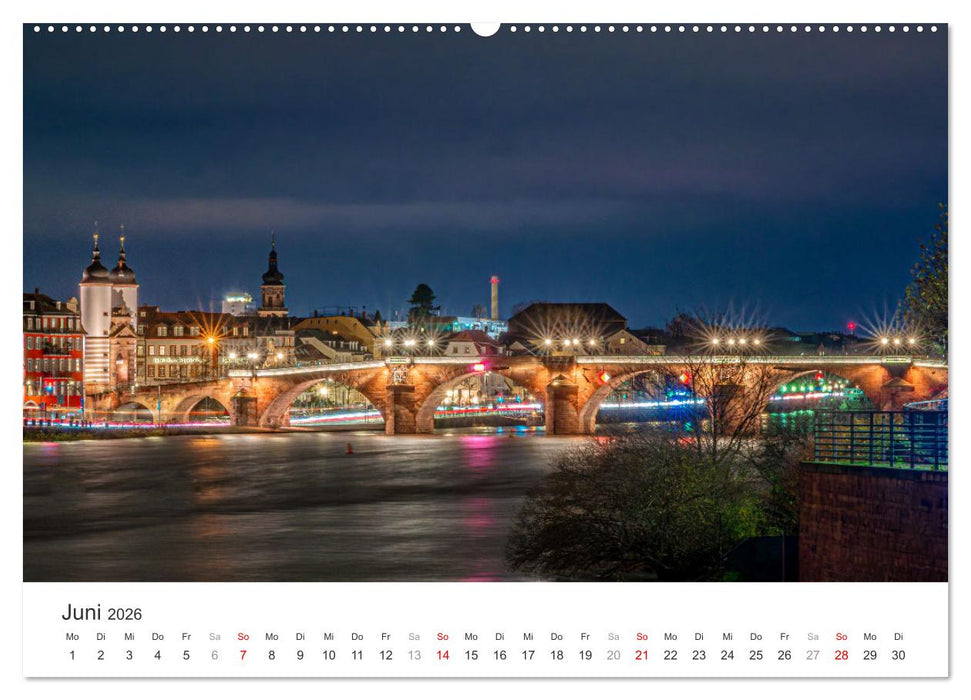 Dämmerung in der Metropolregion Rhein-Neckar (CALVENDO Premium Wandkalender 2026)