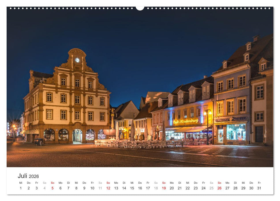 Dämmerung in der Metropolregion Rhein-Neckar (CALVENDO Premium Wandkalender 2026)