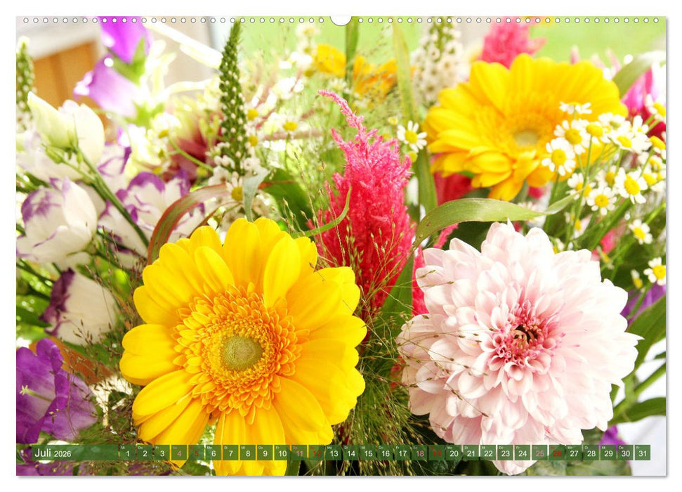 Blumen - Eine bunte Mischung (CALVENDO Premium Wandkalender 2026)