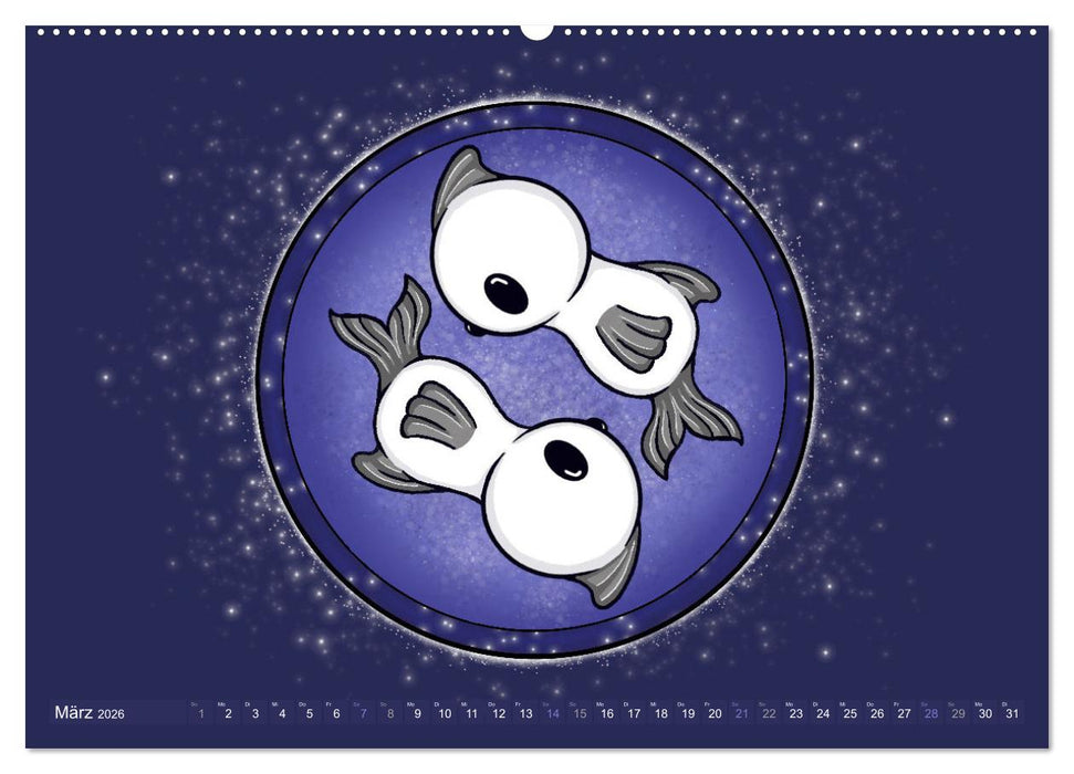 Geister Sternzeichen (CALVENDO Wandkalender 2026)