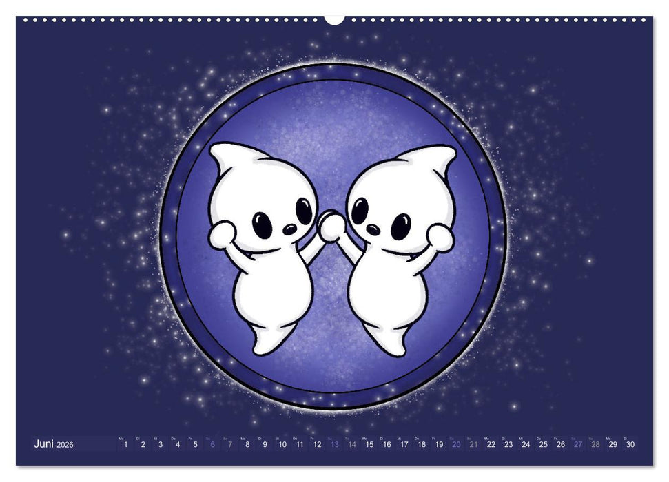 Geister Sternzeichen (CALVENDO Wandkalender 2026)