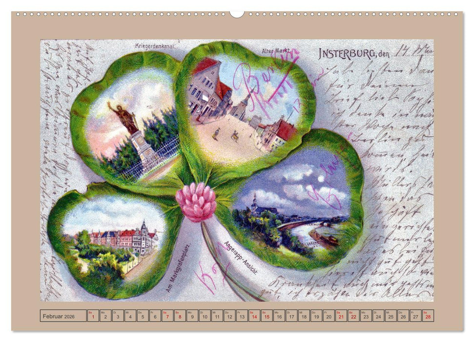 Gruss aus Insterburg - Historische Stadtansichten (CALVENDO Wandkalender 2026)