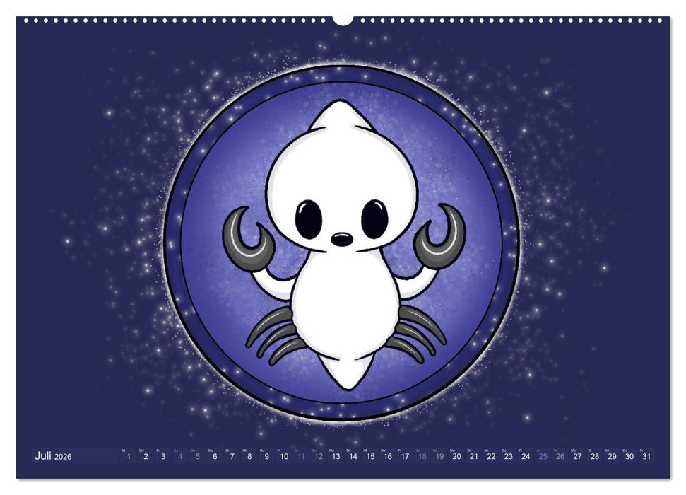Geister Sternzeichen (CALVENDO Premium Wandkalender 2026)