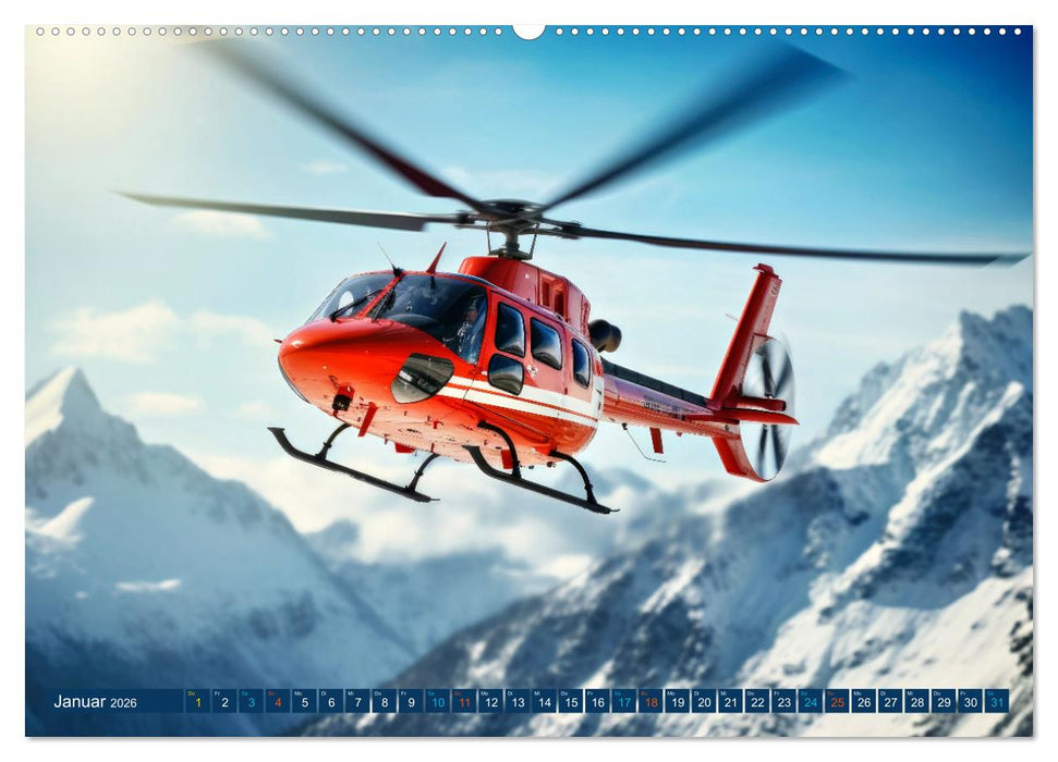 Im Bann der Rettung - Rettungshubschrauber (CALVENDO Wandkalender 2026)
