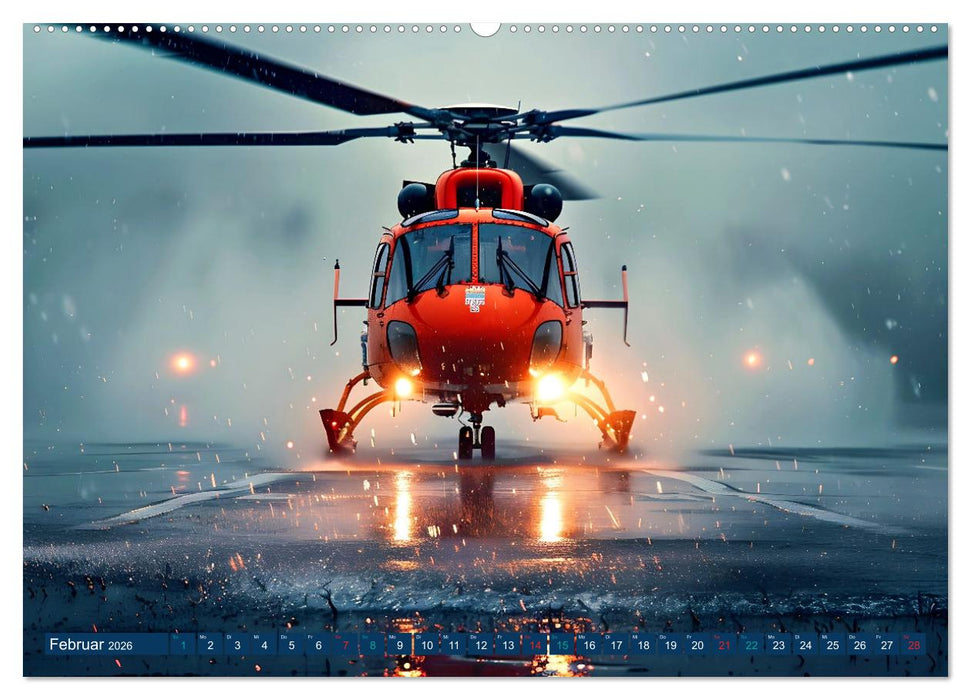 Im Bann der Rettung - Rettungshubschrauber (CALVENDO Wandkalender 2026)