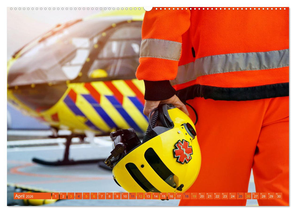 Im Bann der Rettung - Rettungshubschrauber (CALVENDO Premium Wandkalender 2026)