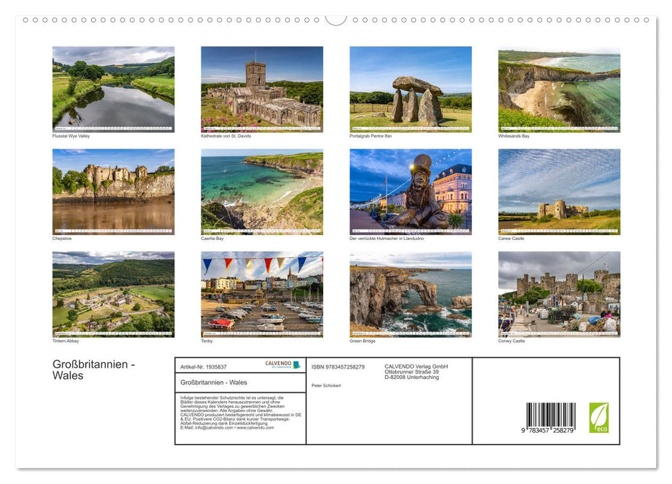 Großbritannien - Wales (CALVENDO Premium Wandkalender 2026)