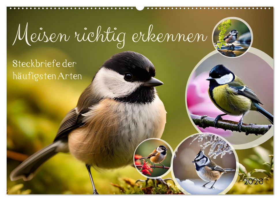 Meisen richtig erkennen (CALVENDO Wandkalender 2026)