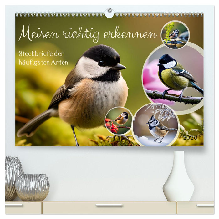 Meisen richtig erkennen (CALVENDO Premium Wandkalender 2026)