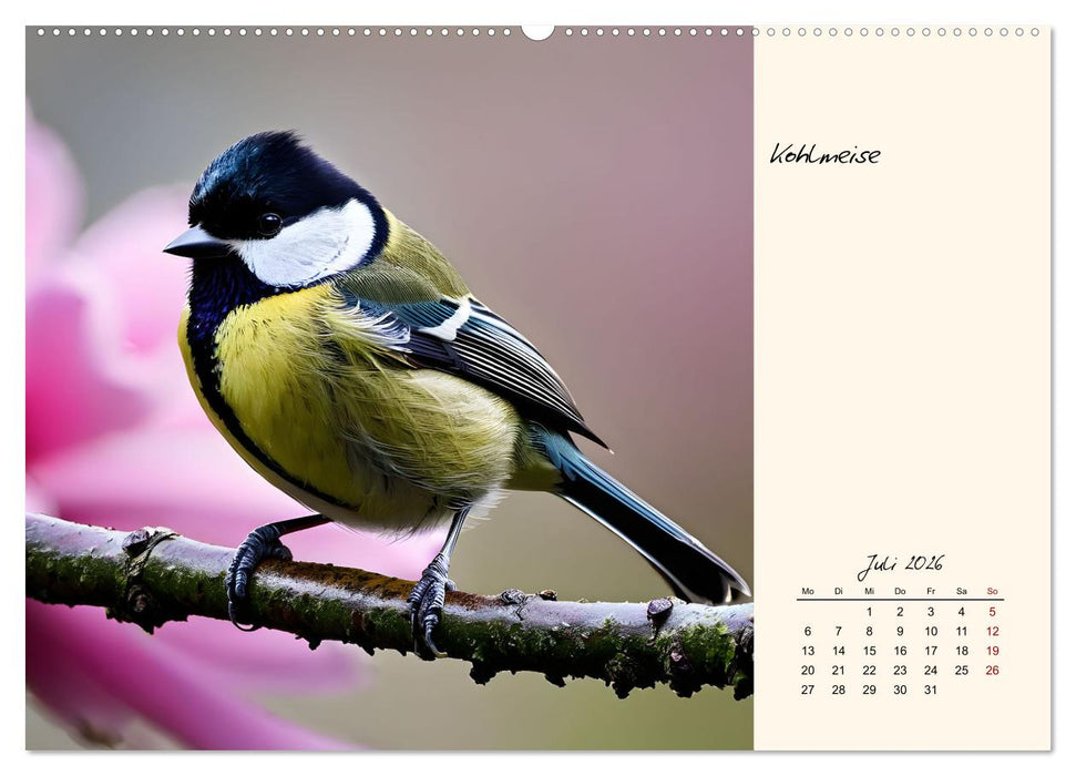 Meisen richtig erkennen (CALVENDO Premium Wandkalender 2026)