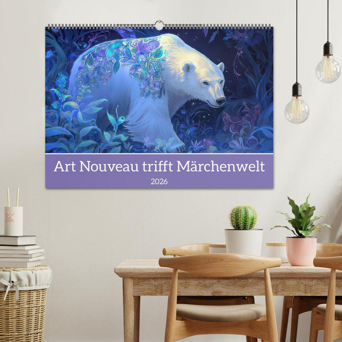 Art Nouveau trifft Märchenwelt (CALVENDO Wandkalender 2026)