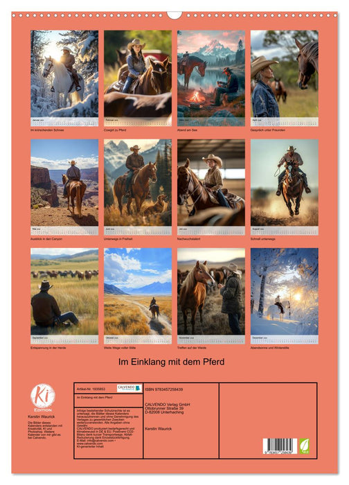 Im Einklang mit dem Pferd (CALVENDO Wandkalender 2026)