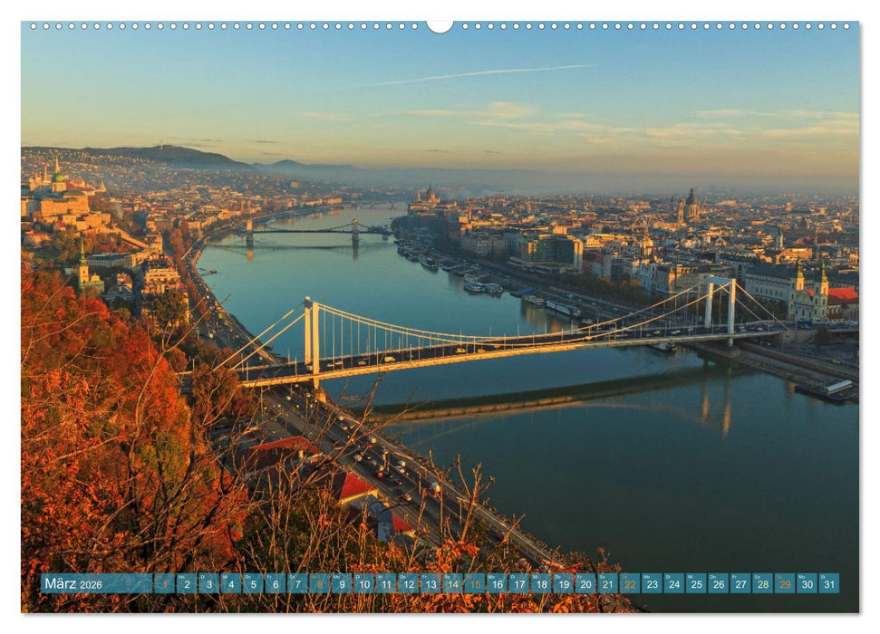 Romantisches Budapest - Ungarns schöne Hauptstadt an der Donau (CALVENDO Wandkalender 2026)