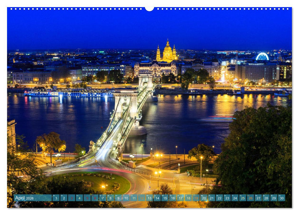 Romantisches Budapest - Ungarns schöne Hauptstadt an der Donau (CALVENDO Wandkalender 2026)