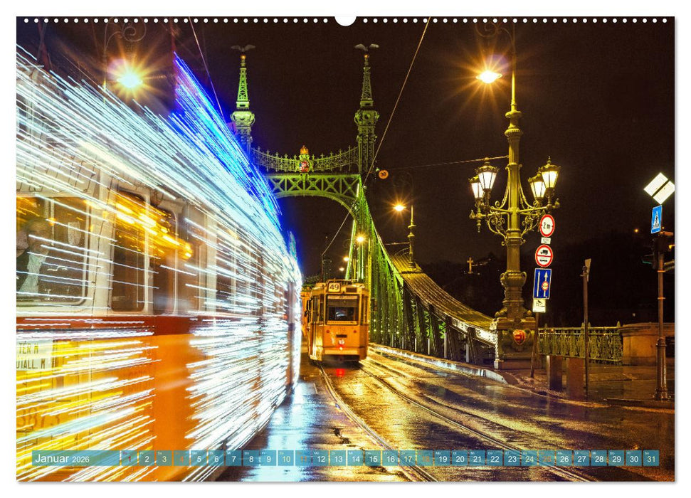 Romantisches Budapest - Ungarns schöne Hauptstadt an der Donau (CALVENDO Premium Wandkalender 2026)