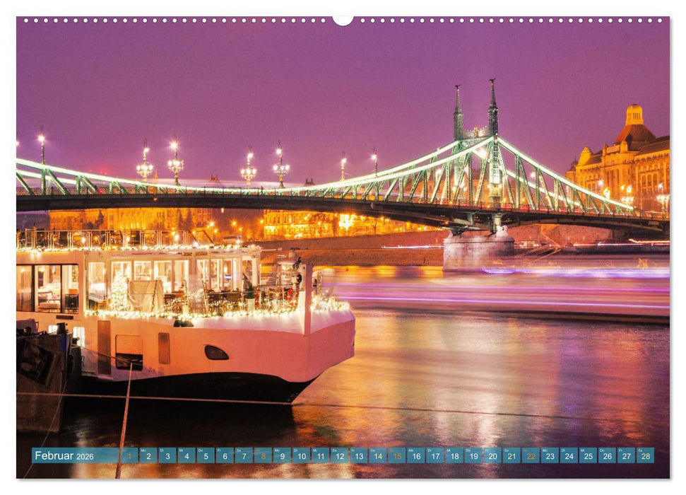 Romantisches Budapest - Ungarns schöne Hauptstadt an der Donau (CALVENDO Premium Wandkalender 2026)