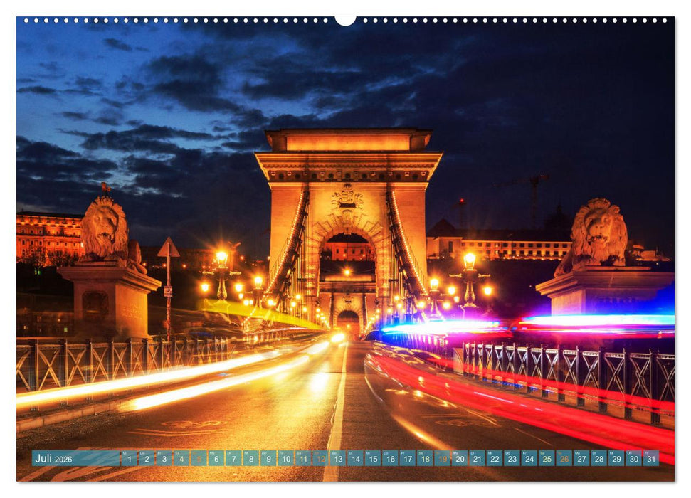 Romantisches Budapest - Ungarns schöne Hauptstadt an der Donau (CALVENDO Premium Wandkalender 2026)