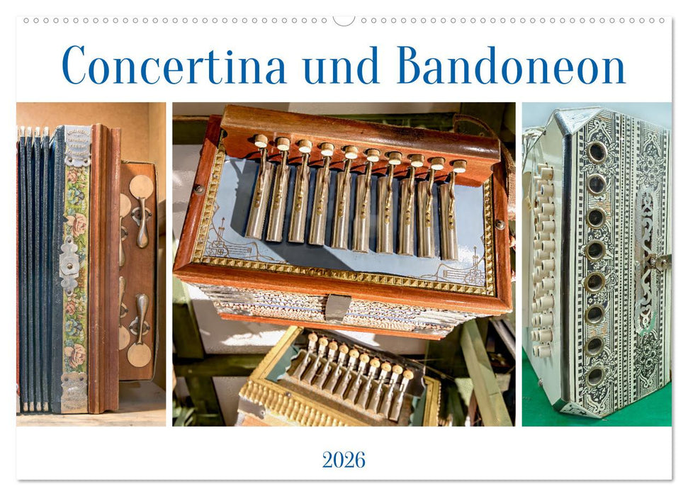 Concertina und Bandoneon (CALVENDO Wandkalender 2026)