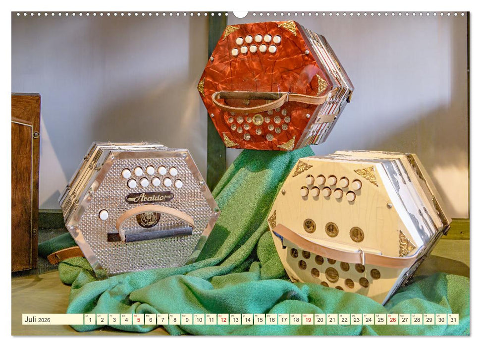 Concertina und Bandoneon (CALVENDO Premium Wandkalender 2026)