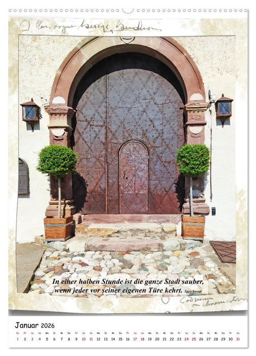 Alte Südtiroler Türen (CALVENDO Wandkalender 2026)