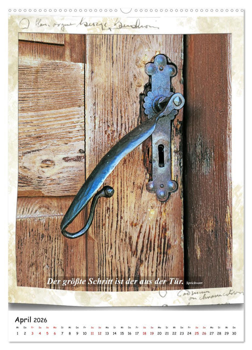Alte Südtiroler Türen (CALVENDO Wandkalender 2026)