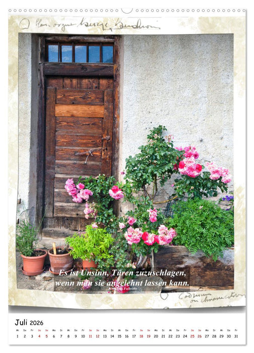 Alte Südtiroler Türen (CALVENDO Premium Wandkalender 2026)