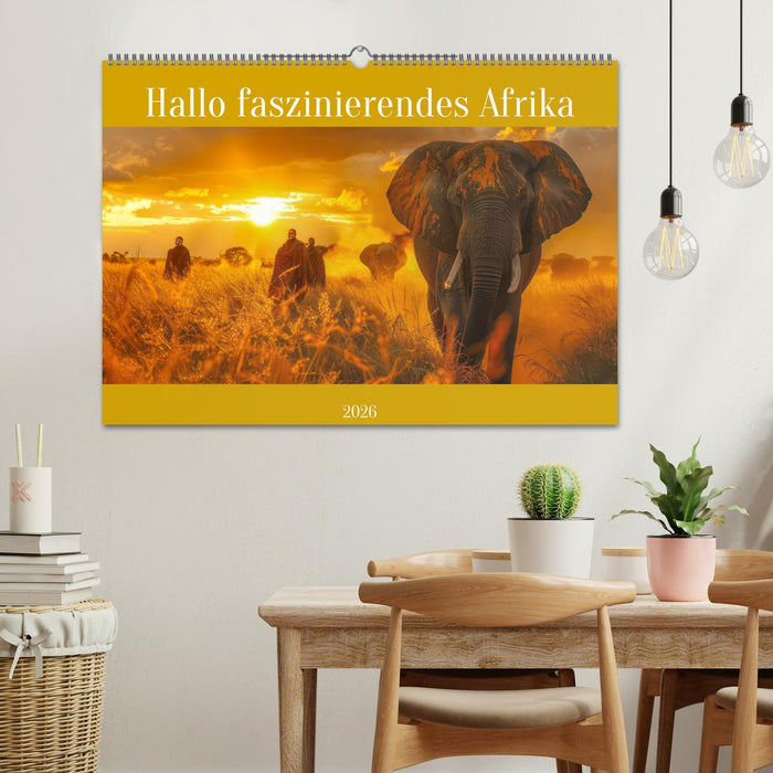 Hallo faszinierendes Afrika (CALVENDO Wandkalender 2026)