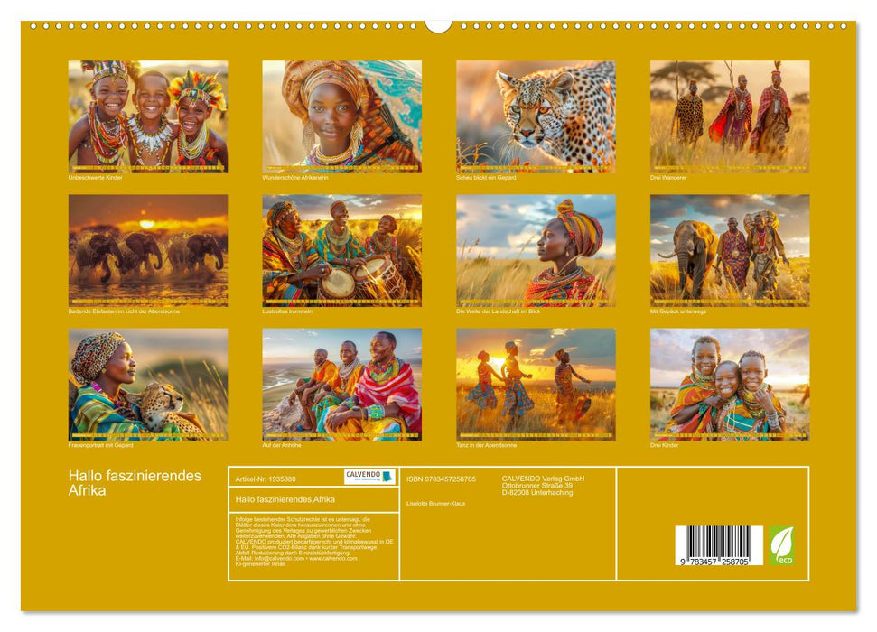 Hallo faszinierendes Afrika (CALVENDO Premium Wandkalender 2026)