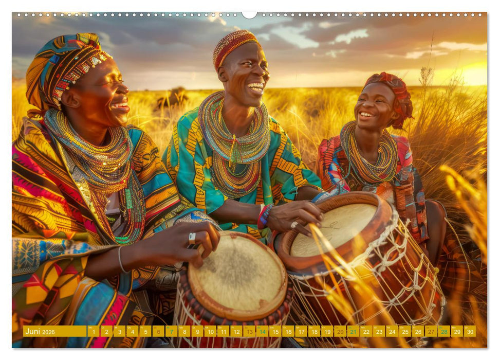 Hallo faszinierendes Afrika (CALVENDO Premium Wandkalender 2026)