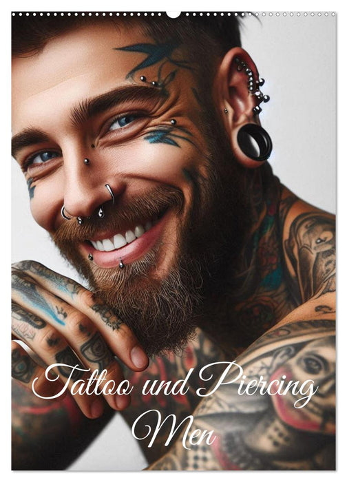 Tattoo und Piercing Men (CALVENDO Wandkalender 2026)