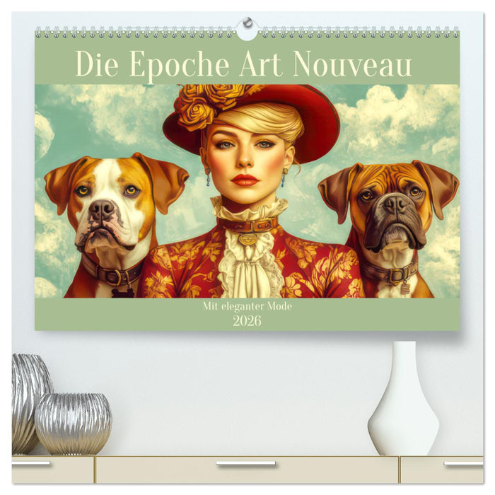 Die Epoche Art Nouveau - Mit eleganter Mode (CALVENDO Premium Wandkalender 2026)
