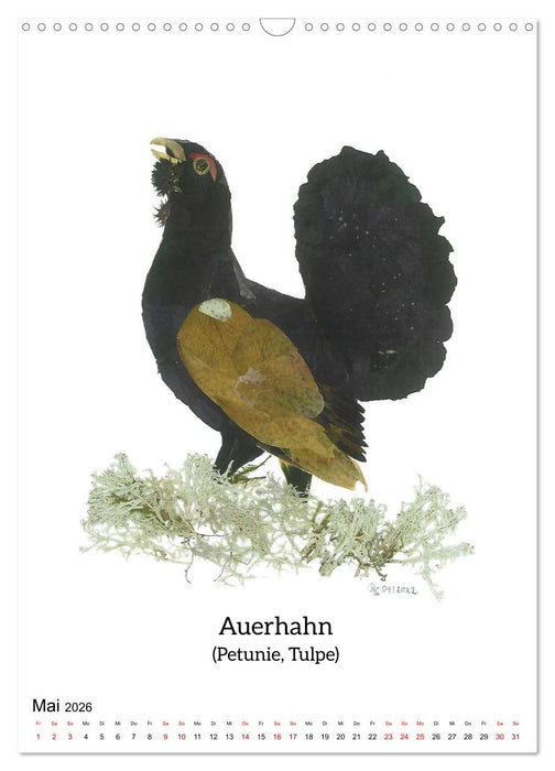 Natürlich Natur - Gepresste Blüten erwachen zum Leben (CALVENDO Wandkalender 2026)