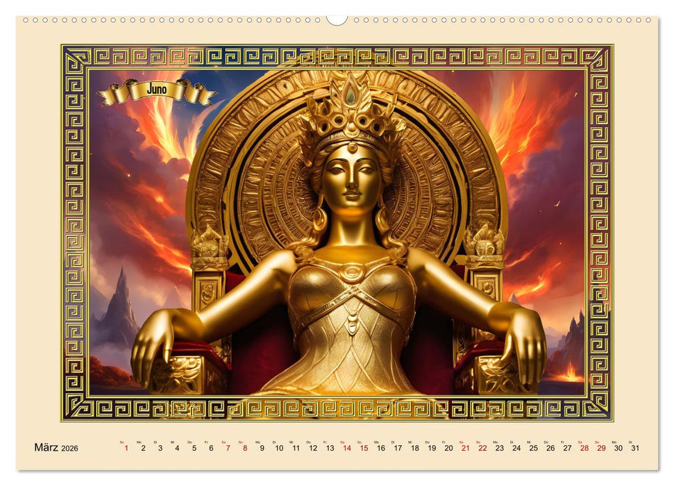 Römische Götter (CALVENDO Wandkalender 2026)