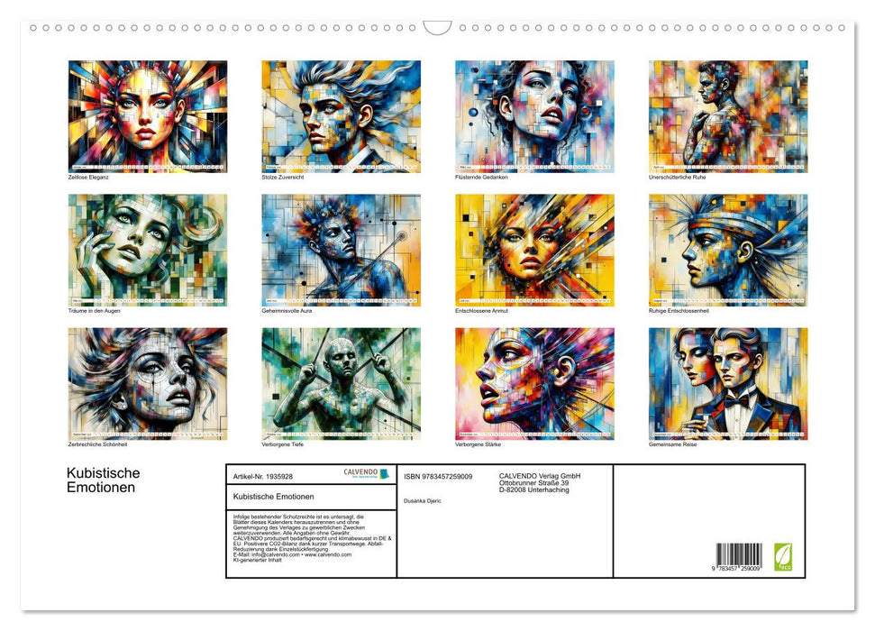 Kubistische Emotionen (CALVENDO Wandkalender 2026)