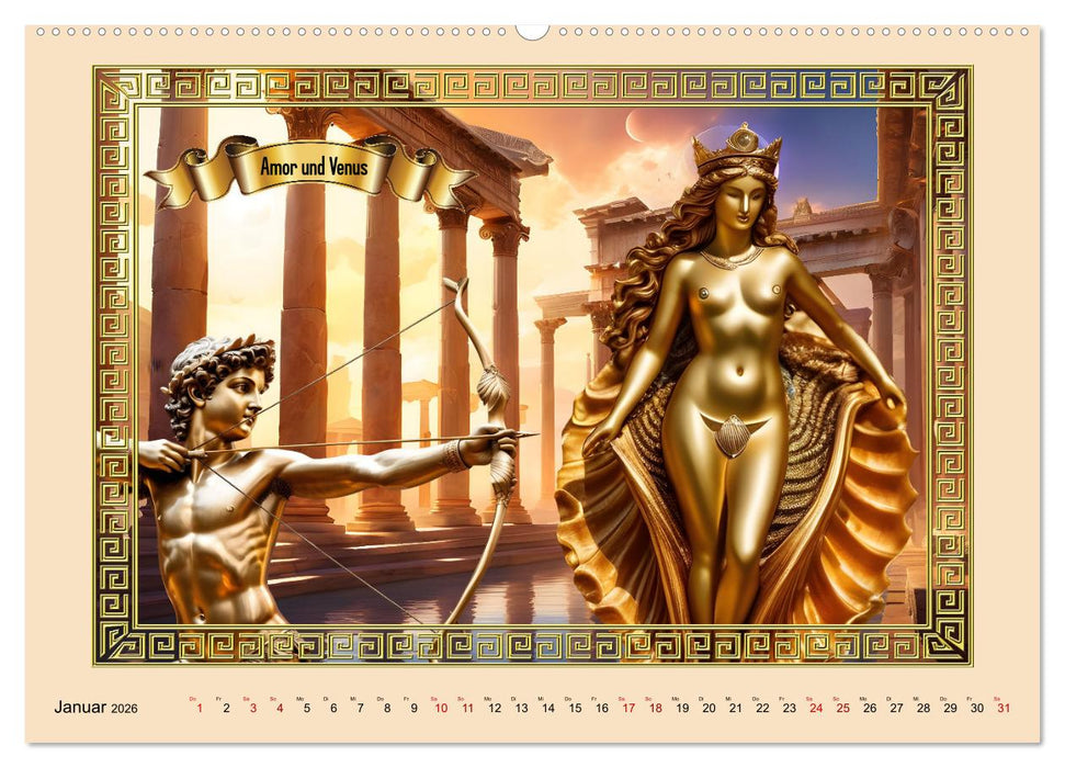 Römische Götter (CALVENDO Premium Wandkalender 2026)