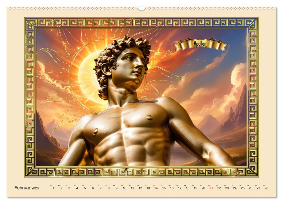 Römische Götter (CALVENDO Premium Wandkalender 2026)