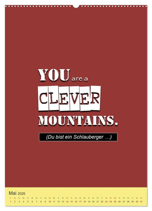 Nix als DENGLISCH (CALVENDO Premium Wandkalender 2026)