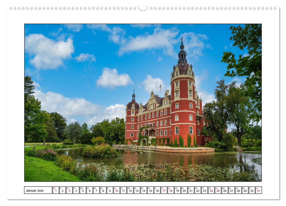 Von Bad Muskau zur Rakotzbrücke ins Zittauer Gebirge (CALVENDO Wandkalender 2026)