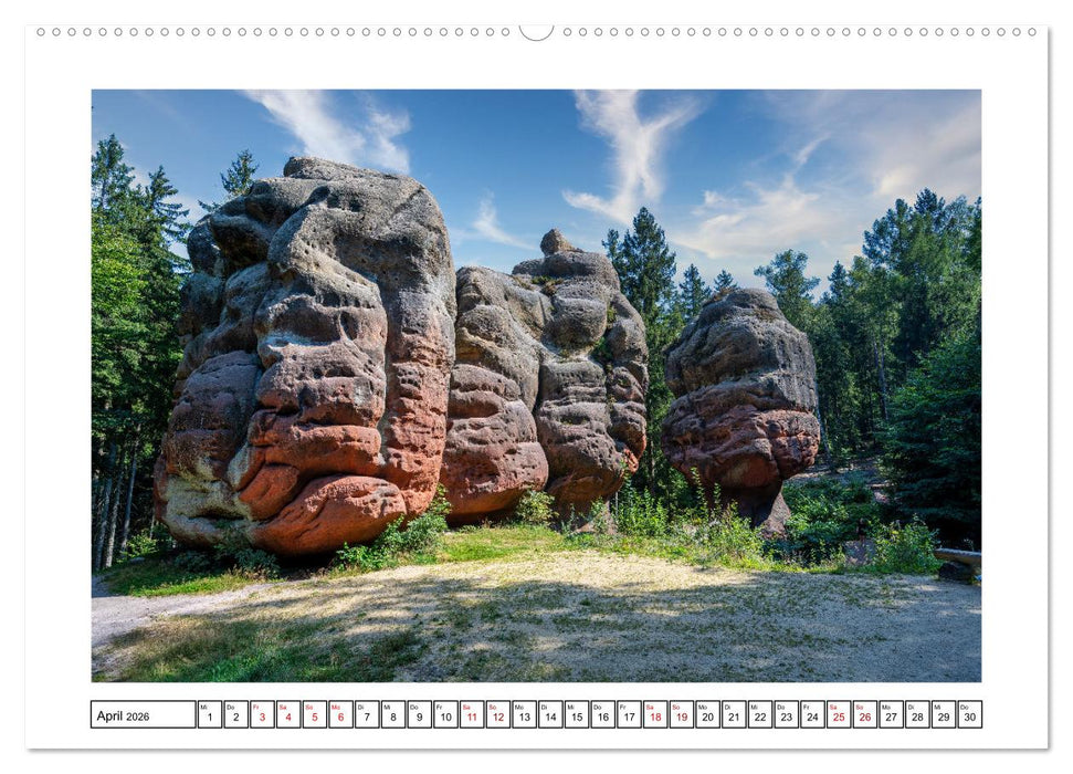 Von Bad Muskau zur Rakotzbrücke ins Zittauer Gebirge (CALVENDO Wandkalender 2026)