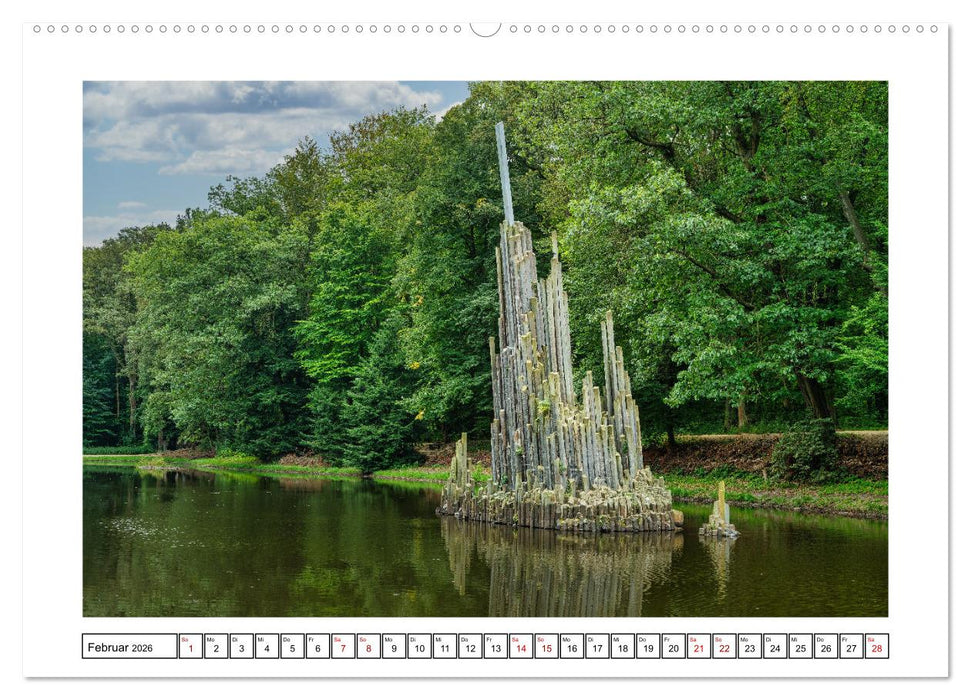 Von Bad Muskau zur Rakotzbrücke ins Zittauer Gebirge (CALVENDO Premium Wandkalender 2026)
