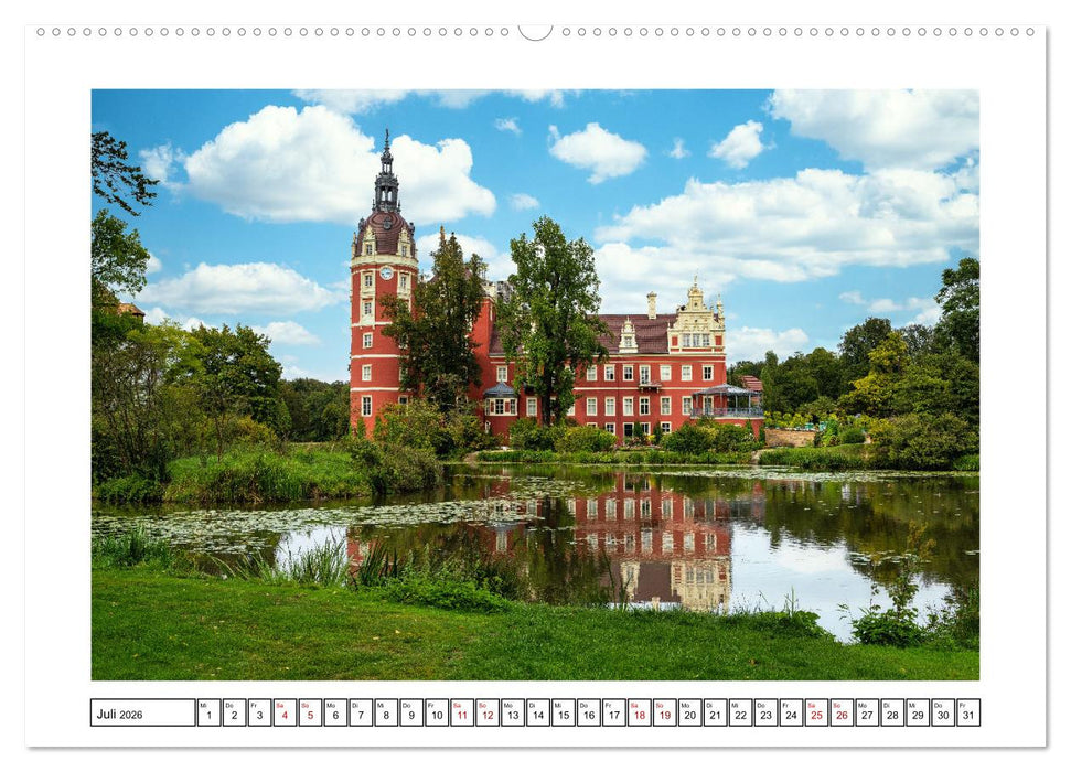 Von Bad Muskau zur Rakotzbrücke ins Zittauer Gebirge (CALVENDO Premium Wandkalender 2026)