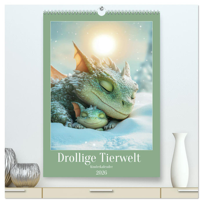 Drollige Tierwelt - Kinderkalender (CALVENDO Premium Wandkalender 2026)