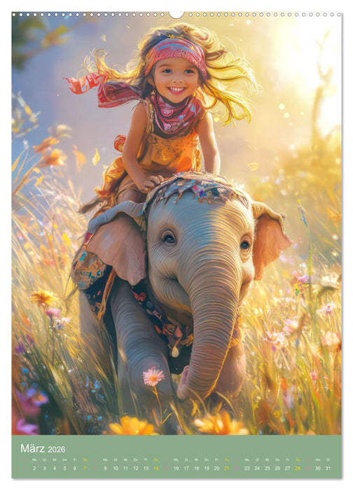 Drollige Tierwelt - Kinderkalender (CALVENDO Premium Wandkalender 2026)