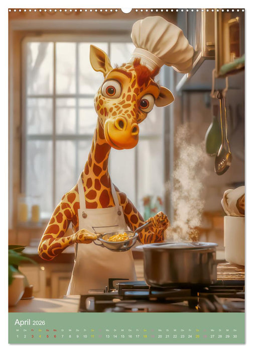 Drollige Tierwelt - Kinderkalender (CALVENDO Premium Wandkalender 2026)