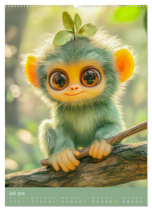 Drollige Tierwelt - Kinderkalender (CALVENDO Premium Wandkalender 2026)
