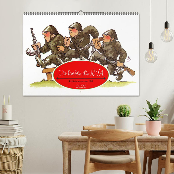 Da lachte die NVA - Karikaturen aus der DDR (CALVENDO Wandkalender 2026)