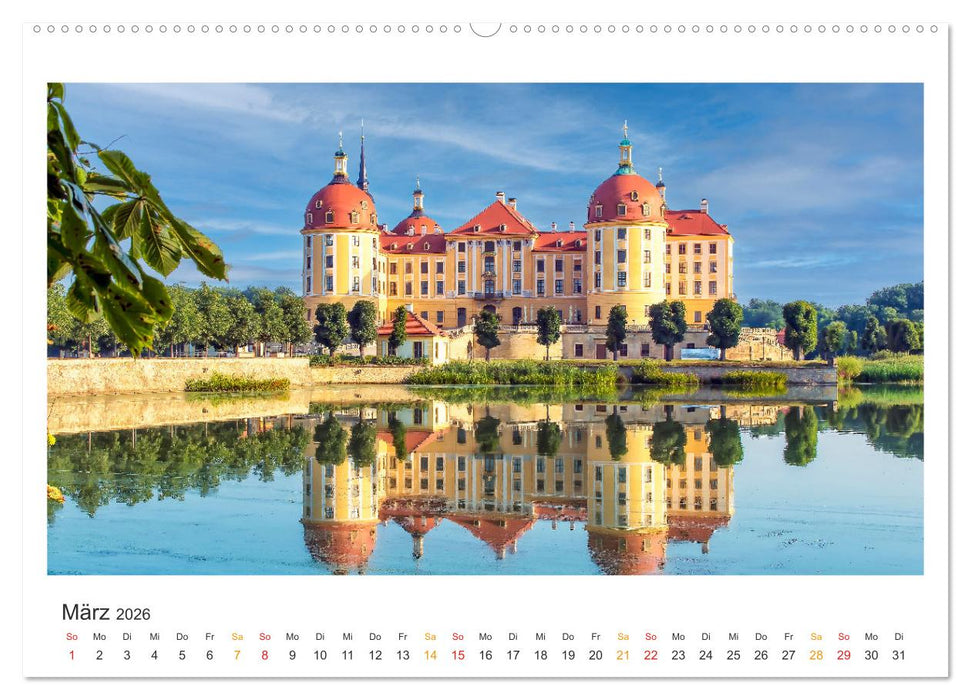 Sachsen - Land zwischen Elbe und Erzgebirge (CALVENDO Wandkalender 2026)