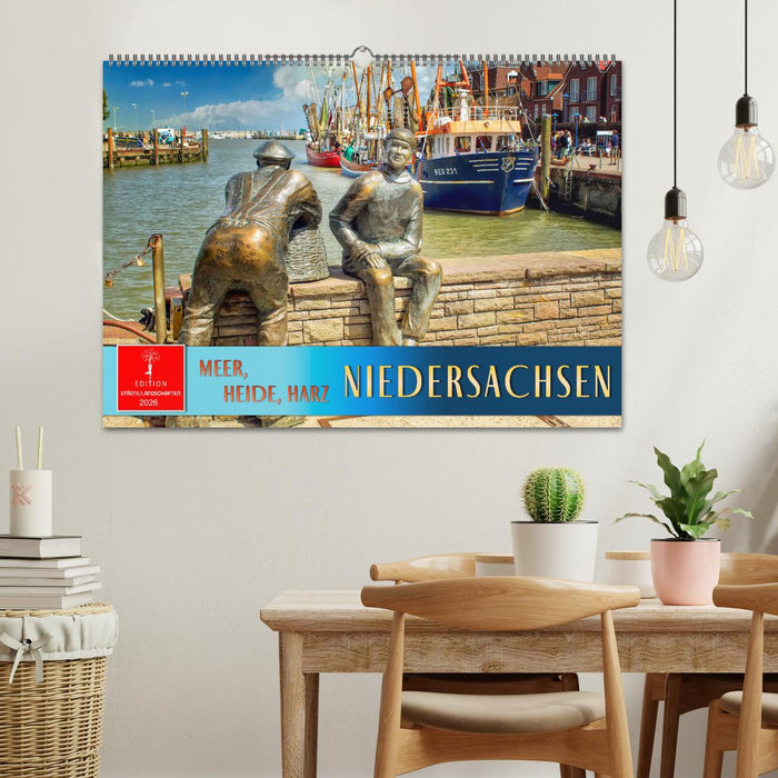 Niedersachsen - Meer, Heide, Harz (CALVENDO Wandkalender 2026)